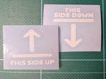This side up/down Sticker